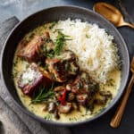 Melt-in-Your-Mouth Short Ribs in Rich Herb Cream Sauce