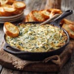 Skillet Spinach Artichoke Dip