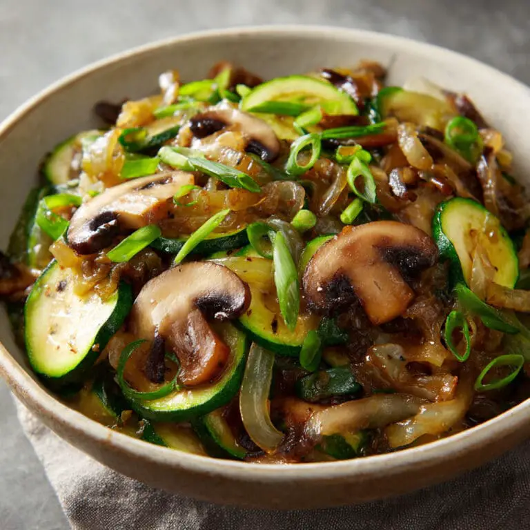 Sauteed Zucchini Mushrooms And Onions