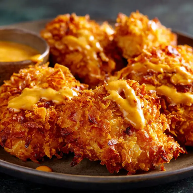 Crispy Coconut Cornflake Chicken with Bang Bang Sauce