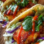 Zesty Fish Tacos with Spicy Sriracha Lime Sauce