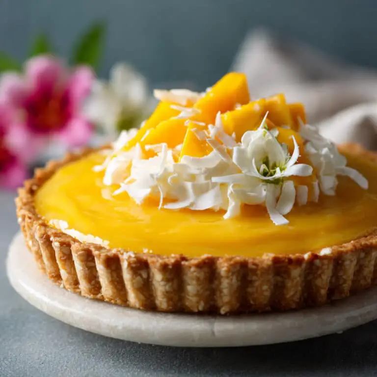 Coconut Cream Mango Tart
