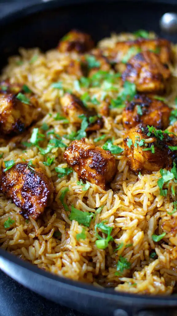 One Pan Chipotle Honey Chicken and Rice