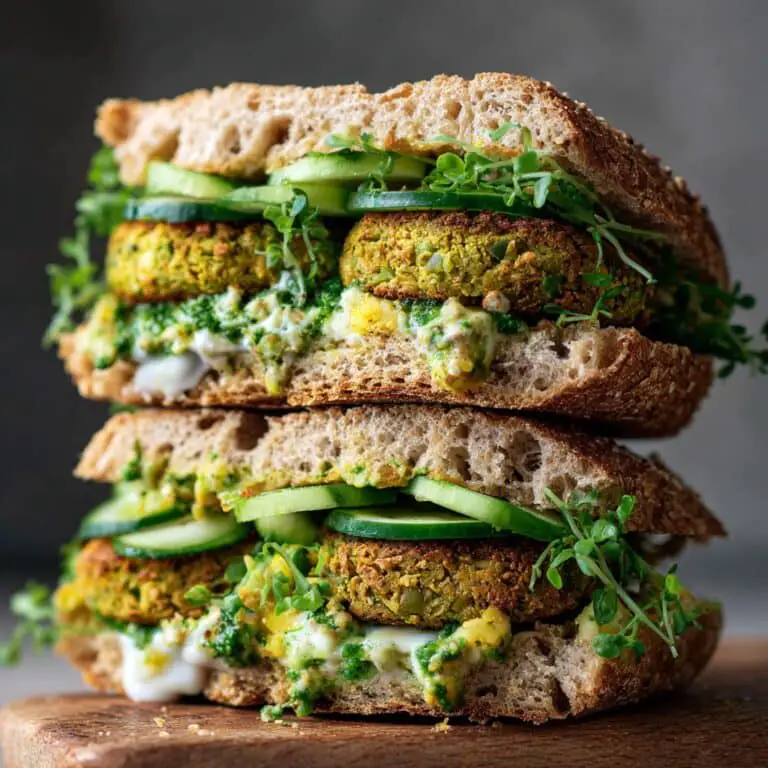 Baked Falafel Sandwiches