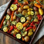 Garlic Herb Roasted Potatoes and Veggies