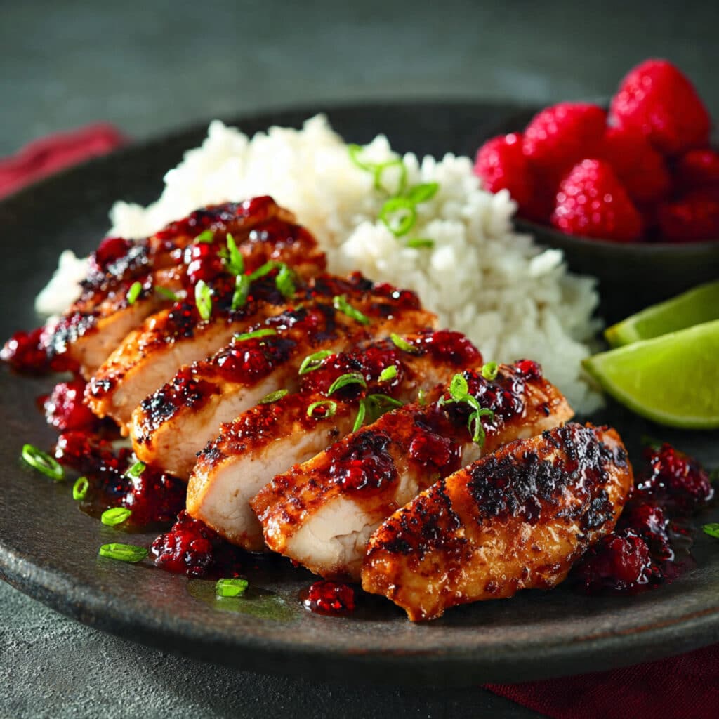Sweet & Spicy Jalapeño Raspberry Chicken