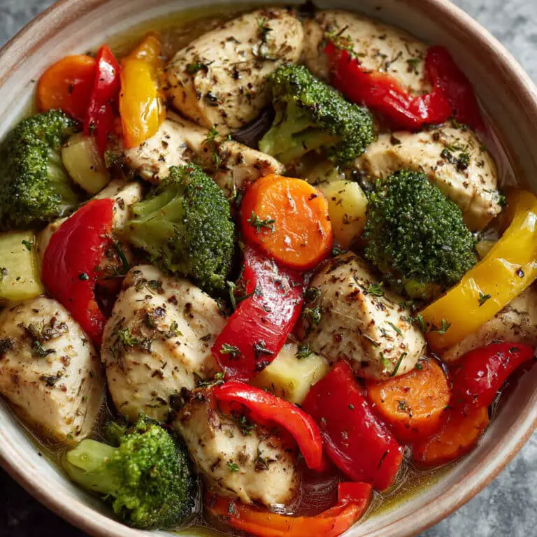 Slow Cooker Lemon Honey Chicken and Vegetables