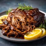Citrus Shredded Beef (Crockpot)