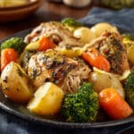 Slow Cooker Lemon Honey Chicken and Vegetables