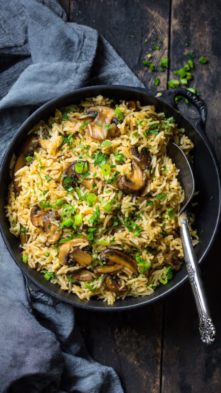 One-Pot Soy Sauce Mushroom Rice