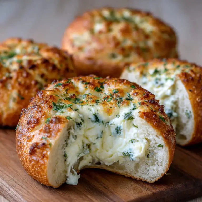 Stuffed Garlic Cream Cheese Rolls
