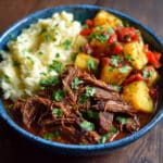 Crockpot Chipotle Pineapple Pot Roast Bowl