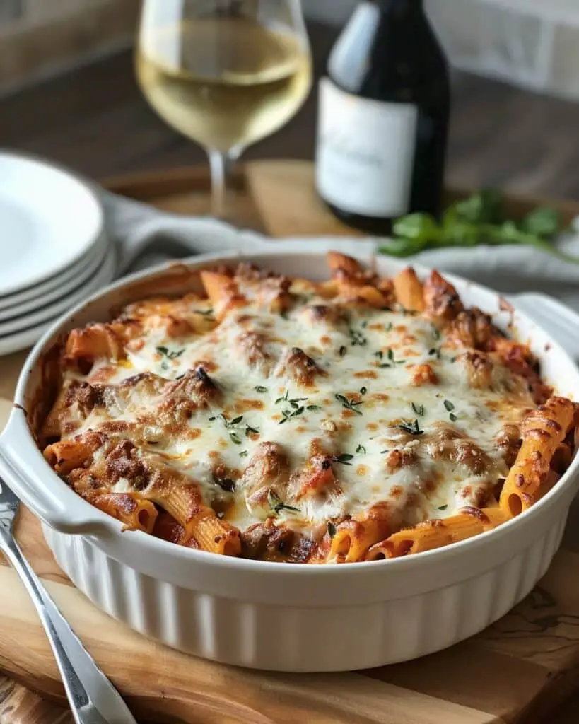 Noodle Chicken Pot Pie Casserole