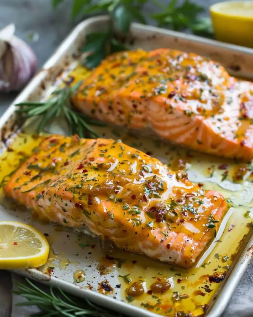 Honey Mustard Baked Salmon