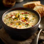 Slow Cooker Creamy Chicken & Corn Soup