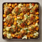 Sheet Pan Chicken with Butternut Squash and Cauliflower