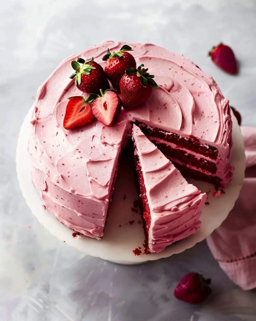 Homemade Strawberry Cake
