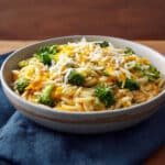 Creamy One-Pot Broccoli Cheddar Orzo