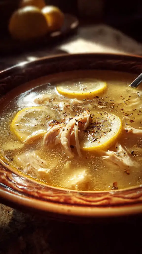 Crockpot Lemon Chicken Soup