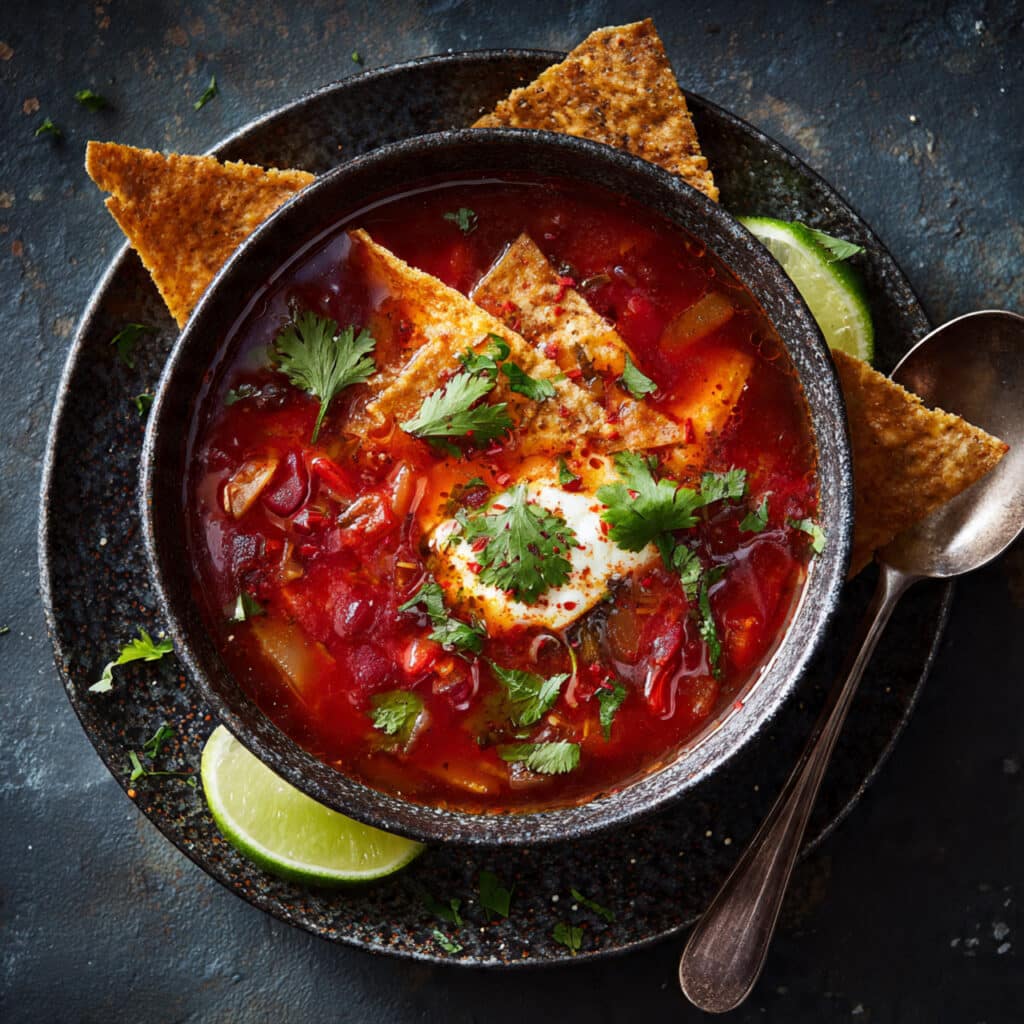 Vegetarian Tortilla Soup