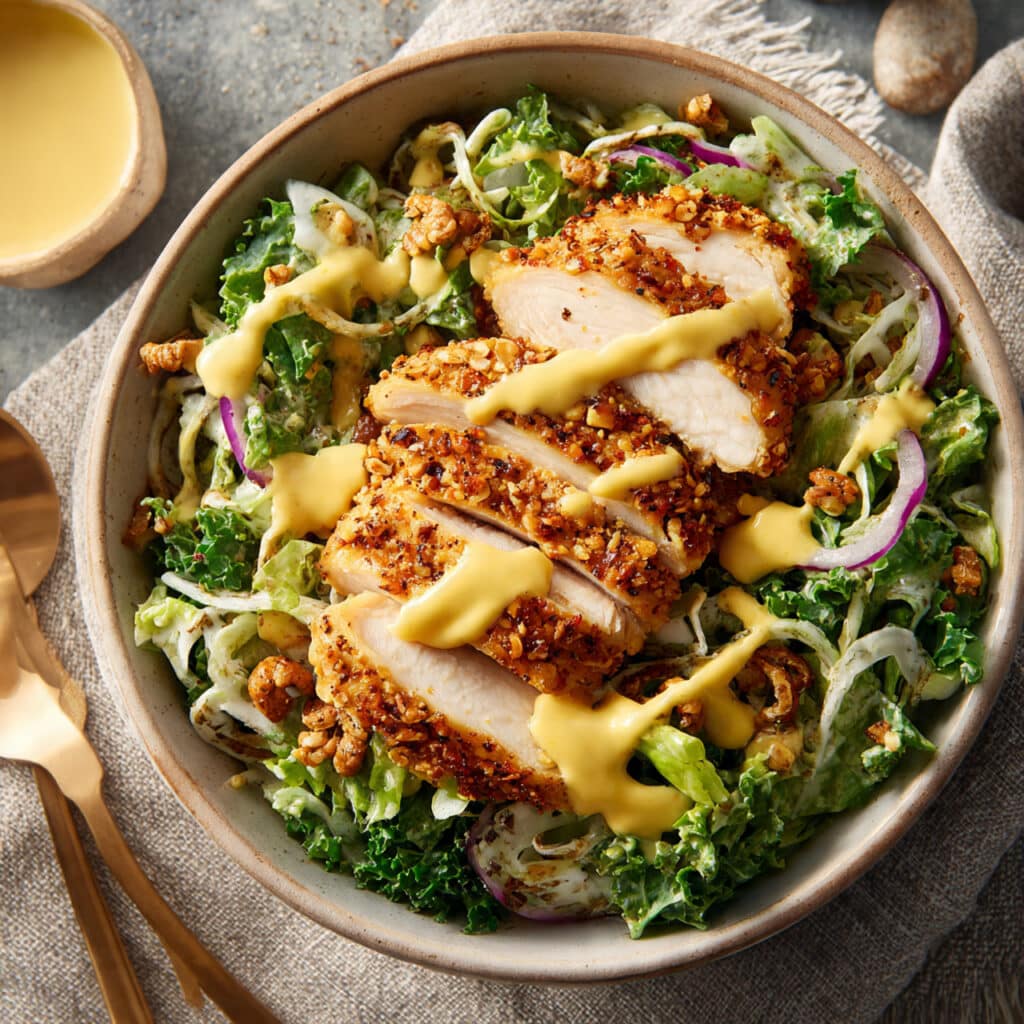 Honey Mustard Pretzel Chicken Bowls