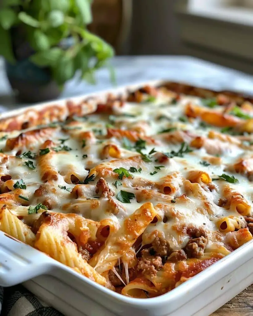 5-Ingredient Easy Classic Baked Ziti