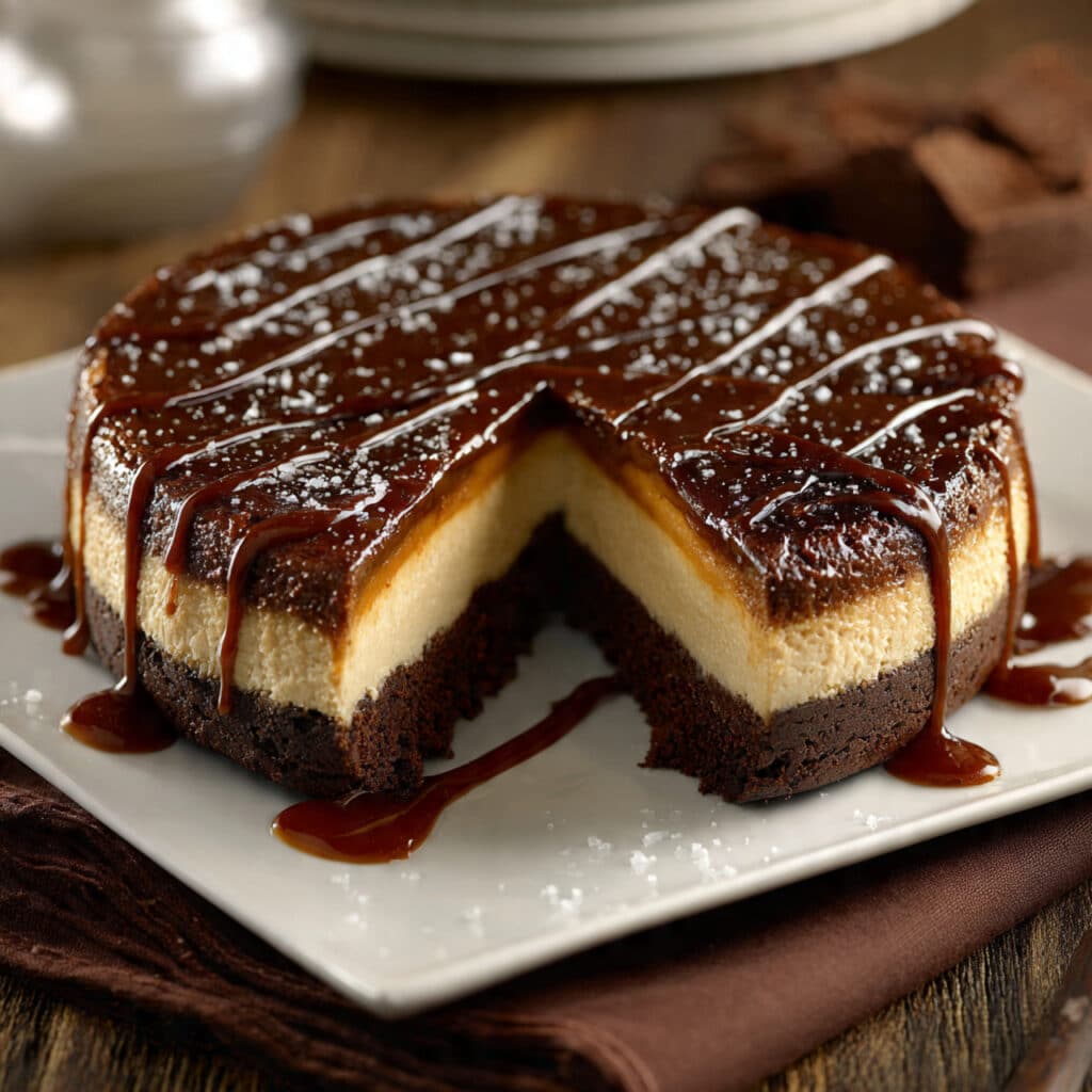 Caramel Brownie Cheesecake