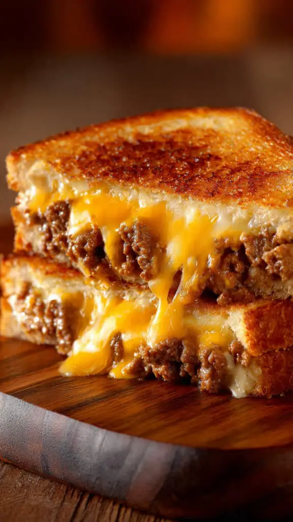 Ultimate Cheesy Ground Beef Melt