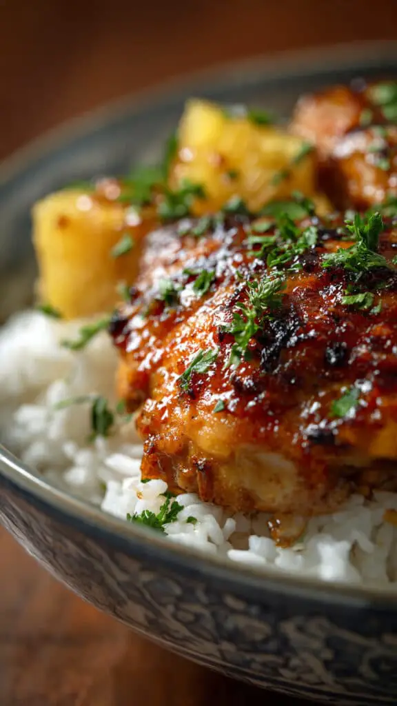 Crockpot Pineapple BBQ Chicken