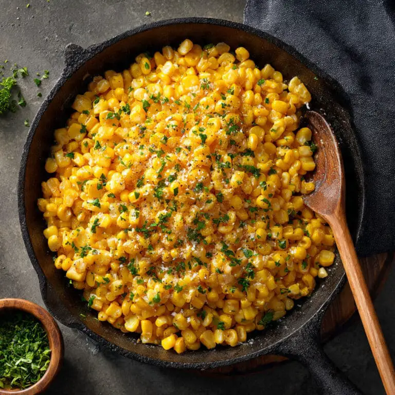 Easy Skillet Corn with Honey Butter
