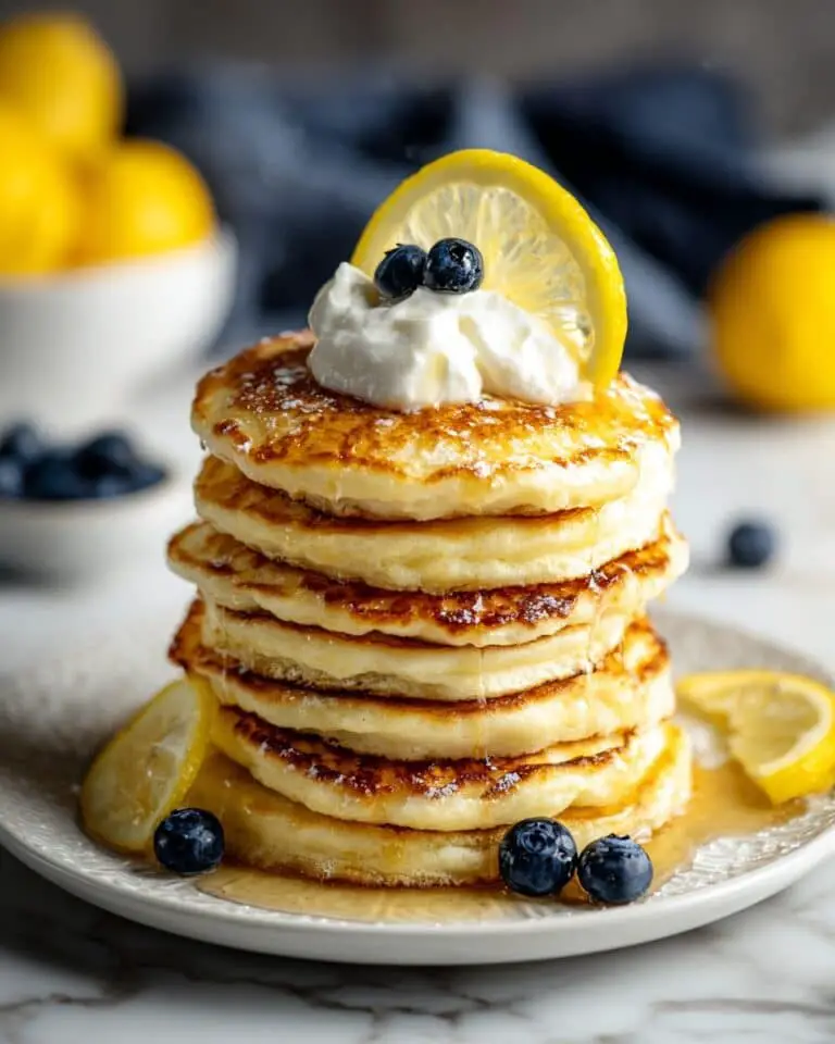 Fluffy Lemon Ricotta Pancakes Recipe