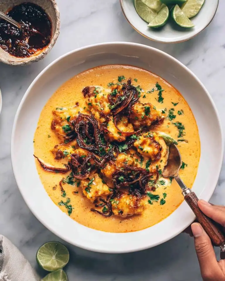 Slow Cooker Basil Chicken in Coconut Curry Sauce Recipe