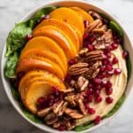 Pear & Pomegranate Spinach Salad with Maple-Lemon Mustard Dressing Recipe