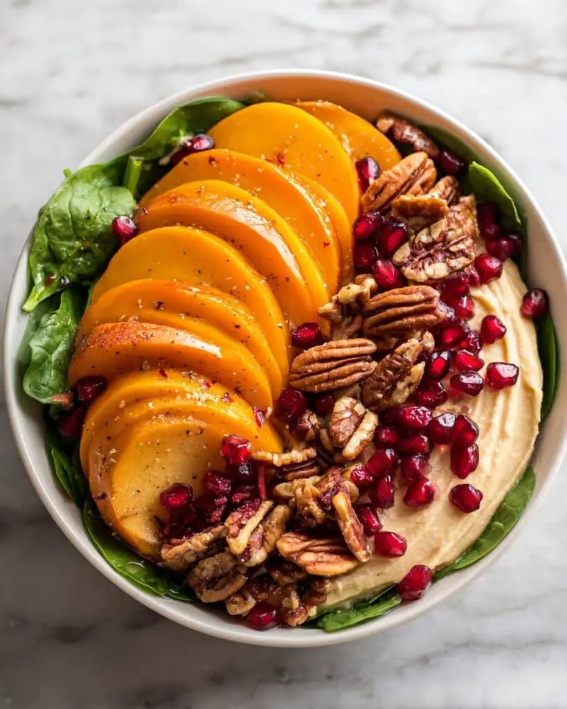 Pear & Pomegranate Spinach Salad with Maple-Lemon Mustard Dressing Recipe