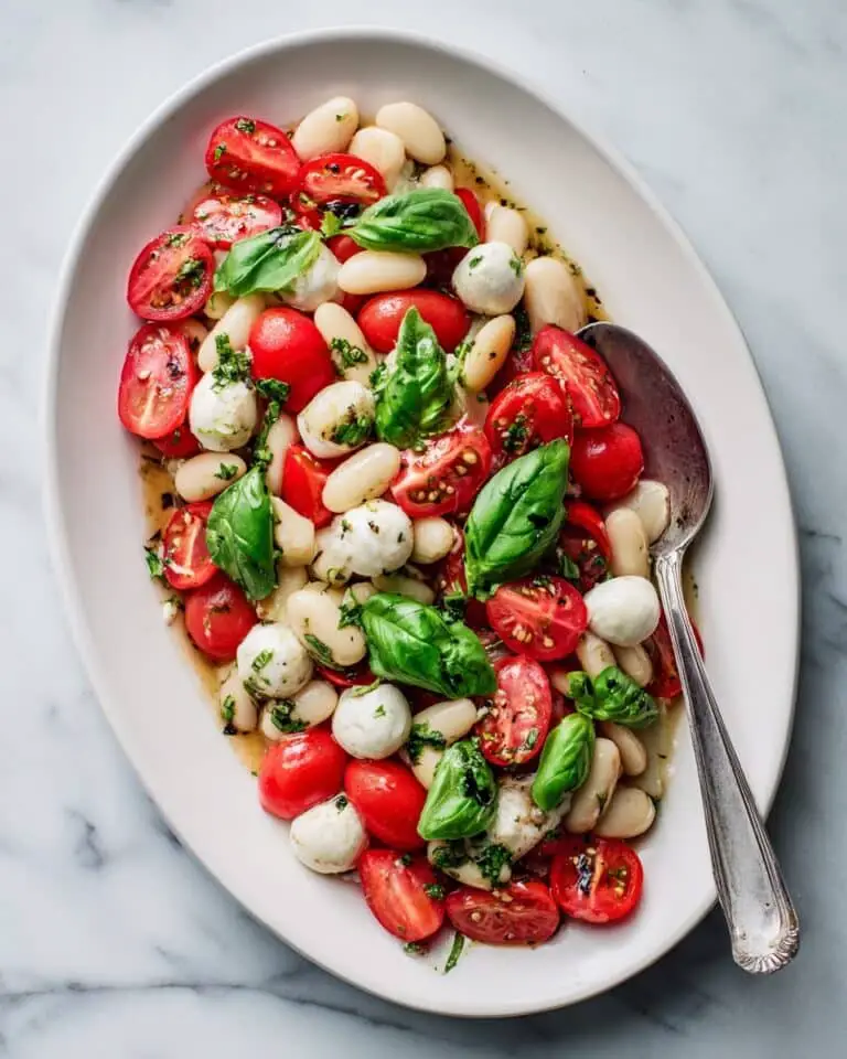 White Bean Caprese Salad Recipe