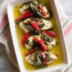 Baked Red Pepper Chicken Breast with Citrus and Basil Recipe