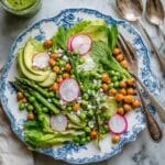 Bright Spring Salad with Asparagus, Peas, Feta, and Herb Vinaigrette Recipe