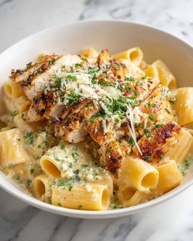 Garlic Parmesan Chicken Rigatoni Recipe