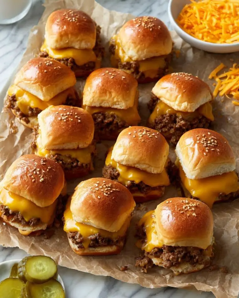Easy Cheeseburger Sliders Recipe