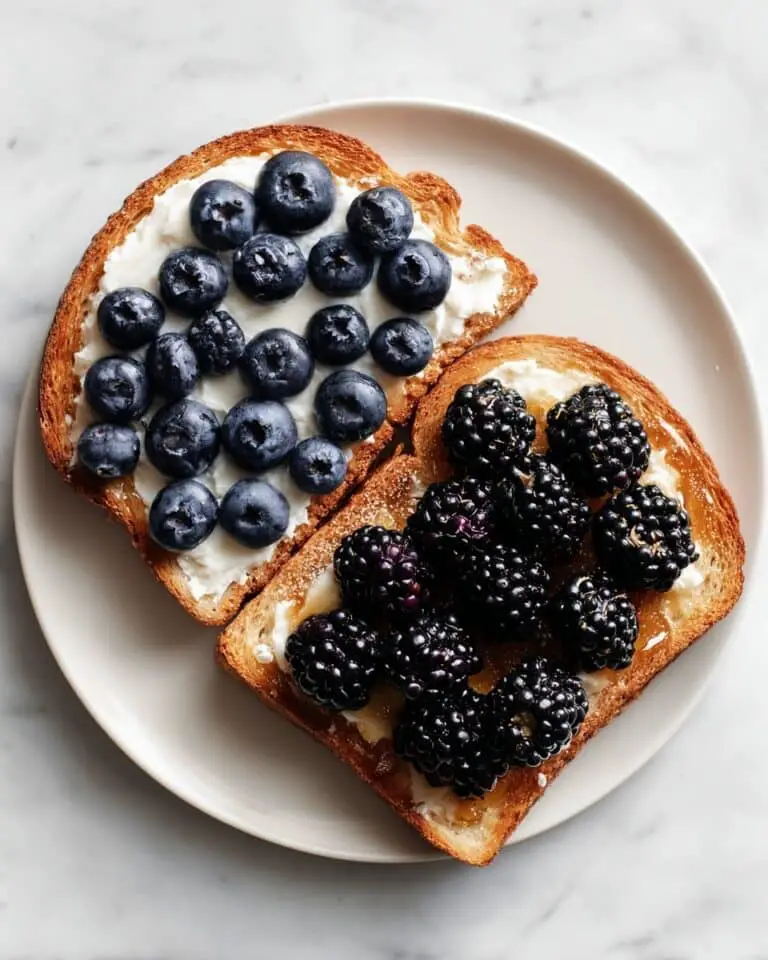 Ricotta Toast with Fresh Berries and Honey Recipe