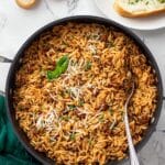 Ground Beef and Orzo Skillet Recipe