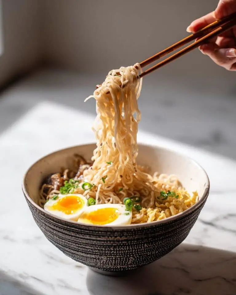 Creamy Vegetarian Peanut Miso Ramen Recipe