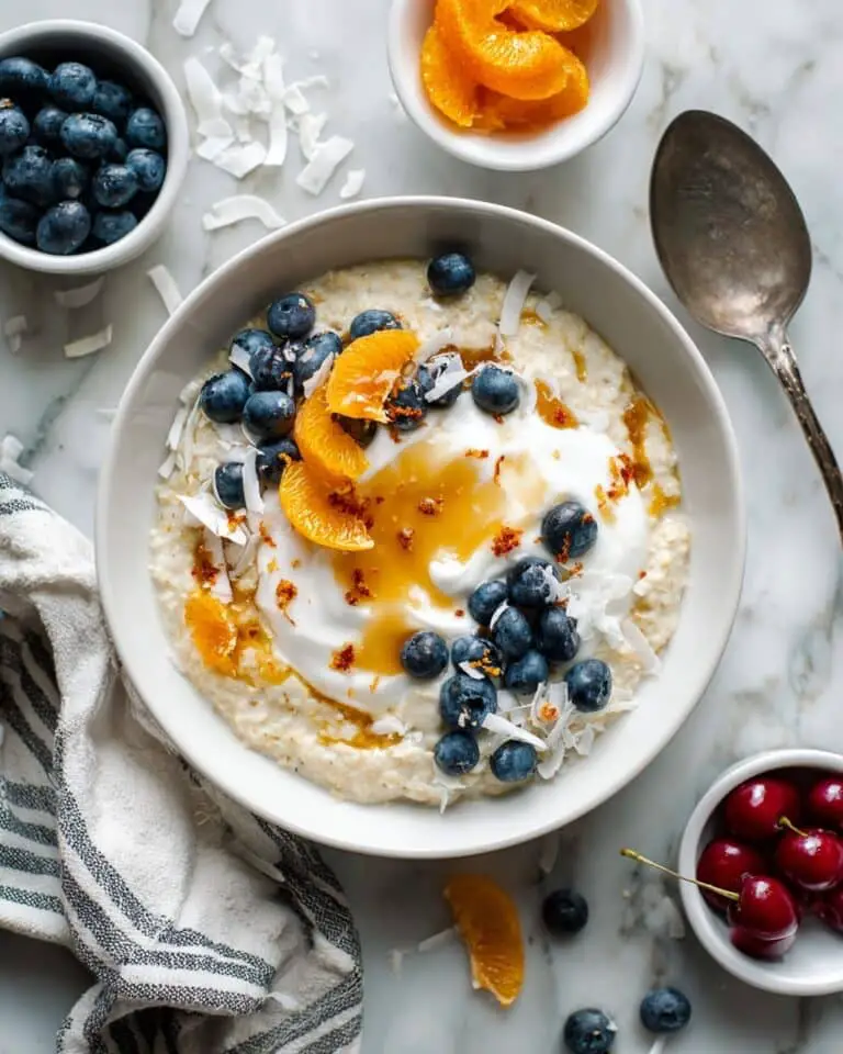 Creamy Nourishing Oatmeal with Seasonal Toppings Recipe