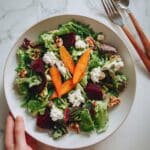 Cherry & Arugula Salad with Feta and Candied Almonds Recipe