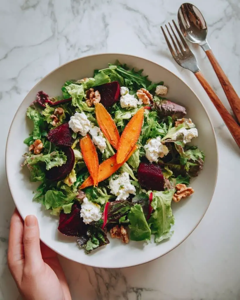 Cherry & Arugula Salad with Feta and Candied Almonds Recipe