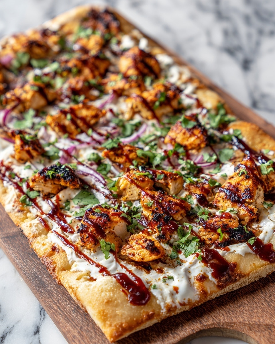 A black cast iron skillet sits on a stove, filled with creamy yellow macaroni and cheese topped with a generous layer of shredded yellow cheddar cheese. Behind it, a small white bowl holds a rich, dark brown barbecue sauce, with a silver spoon resting inside. To the right, a white wooden cutting board displays several strips of crispy, reddish-brown bacon. In the back, a silver bowl filled with a fluffy, white mashed potato mixture with some chunks is visible, with a spoon sticking out. Next to that, another silver bowl contains bright yellow shredded cheese. The background shows various kitchen jars and bottles on a white marbled surface. Photo taken with an iphone --ar 4:5 --v 7