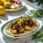 Crispy Roasted Potatoes with Caramelized Onion Spreadable Cheese Recipe