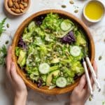 Simple Green Salad with Lemon Vinaigrette, Tamari Almonds, and Avocado Recipe