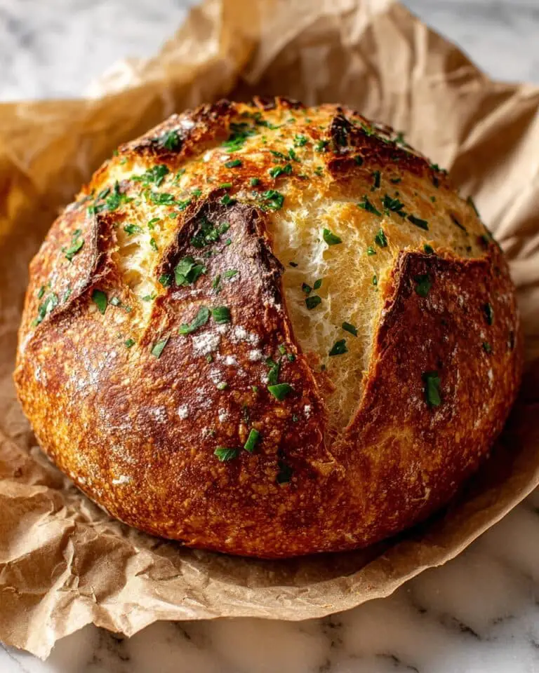 Ultimate Garlic Herb Dutch Oven Bread Recipe