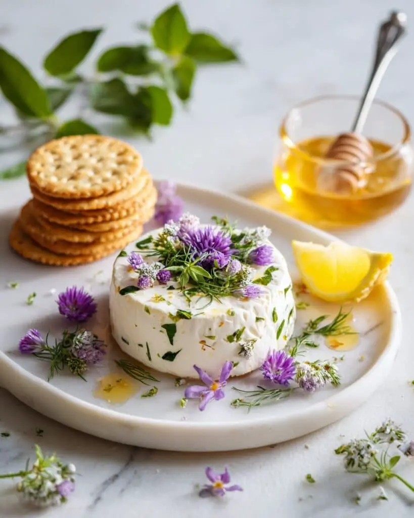 Easy Goat Cheese Appetizer with Lemon, Thyme, and Honey Recipe